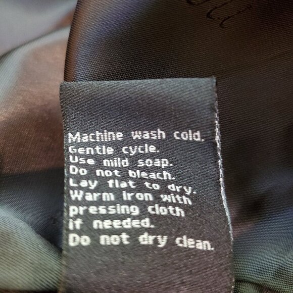 UBU SZ L Flocked Zebra Print Button Front Jacket Coat in Black & Copper - Picture 9 of 10